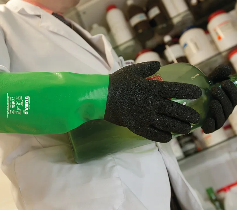 Guantes de PVC Juba - 5735/9 CORAL GREEN - Imagen 3