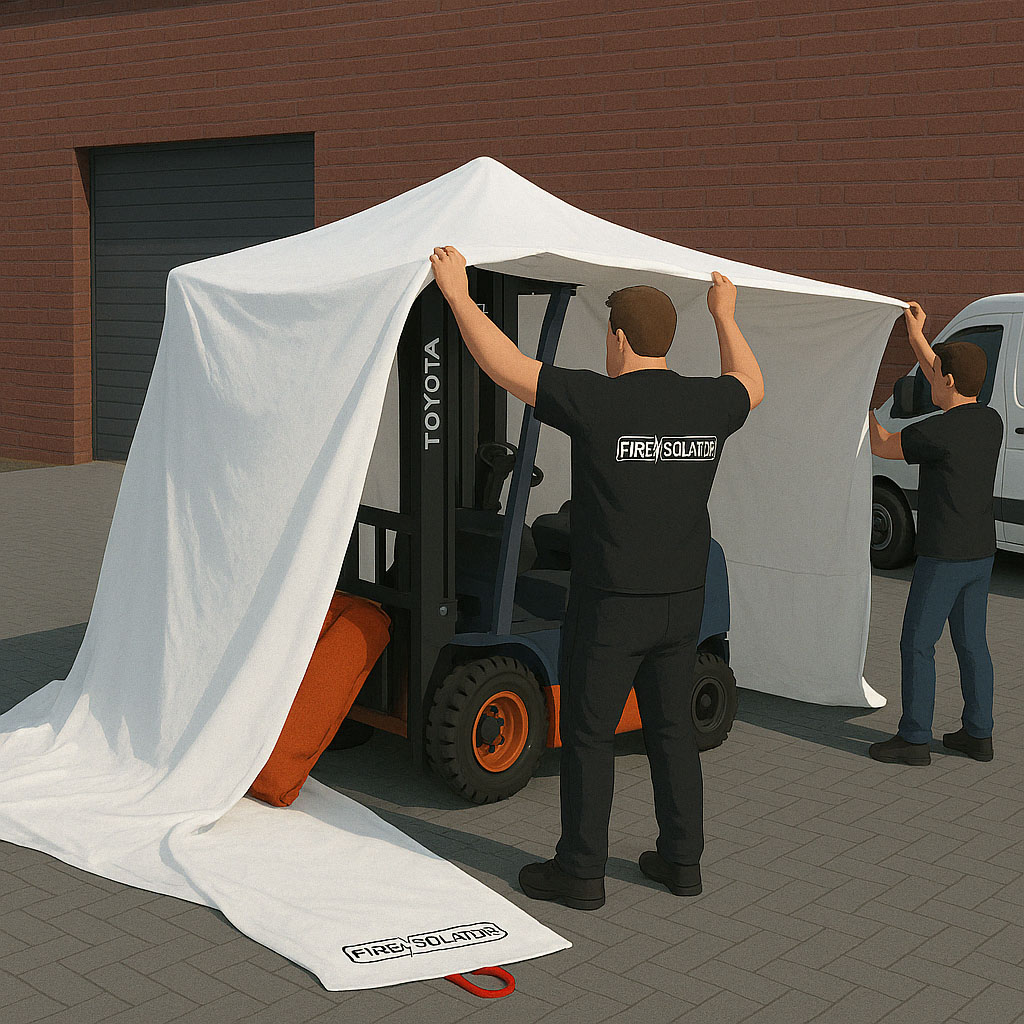 Manta ignífuga para elevadores FI-BL0808