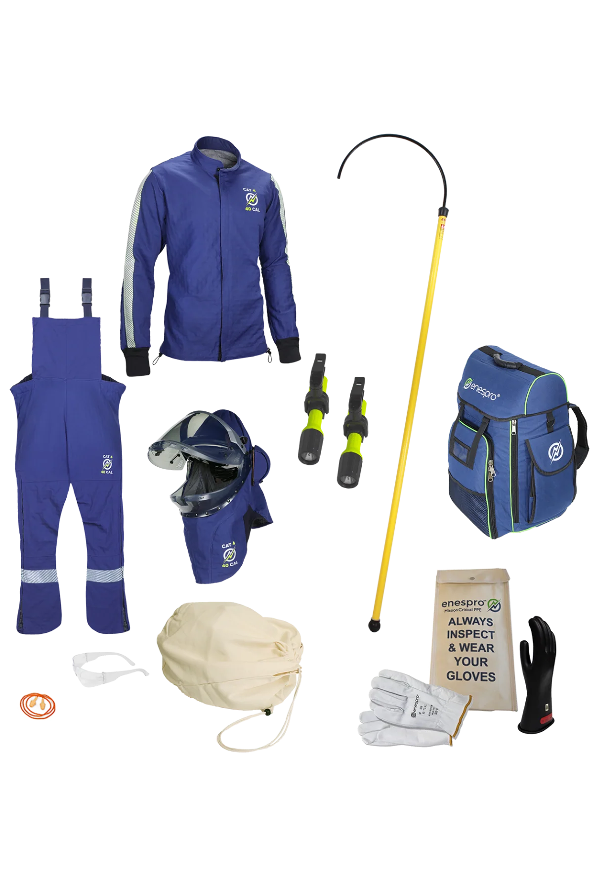 Kit de protección contra riesgos para vehículos eléctricos Enespro® 40 Cal Premium